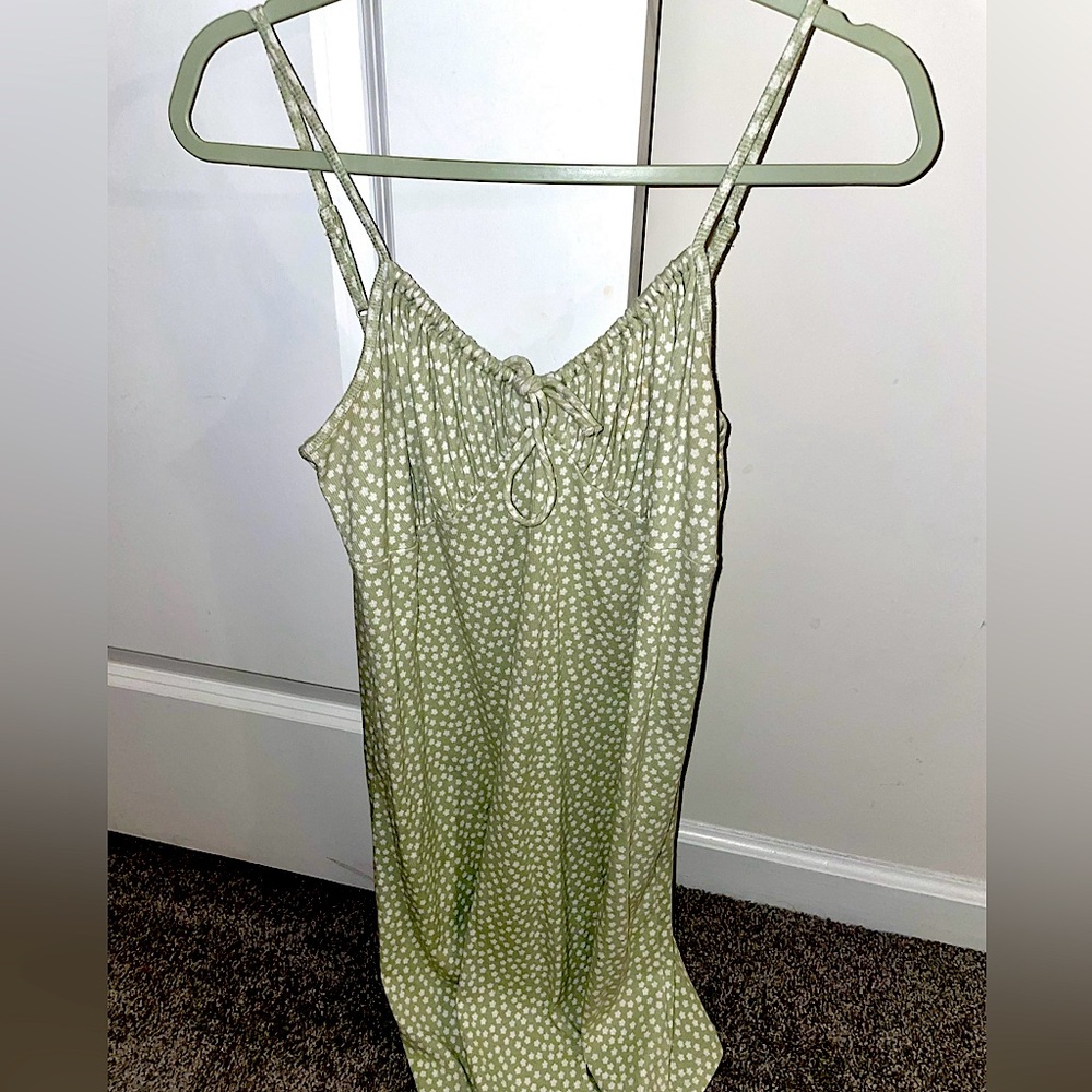 American Eagle summer dress - green flowers (Size L)